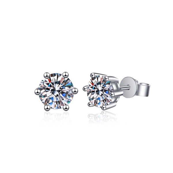 9MM MOISSANITE EARRINGS - Ermoleve