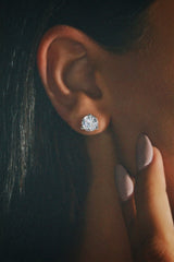 9MM MOISSANITE EARRINGS