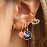 BLUE EYE EARRINGS - Ermoleve