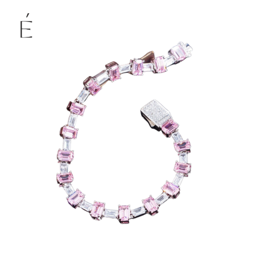 PINK TENNIS BRACELET - Ermoleve