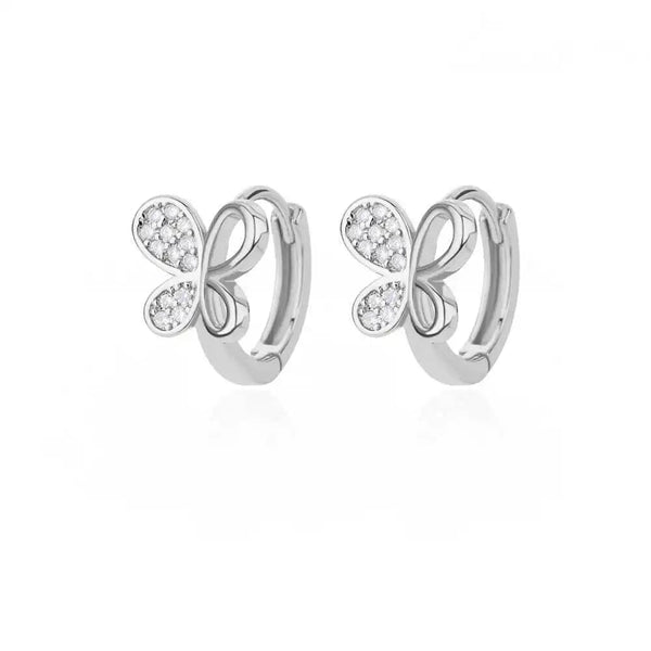 BUTTERFLY HOOP EARRINGS - Ermoleve