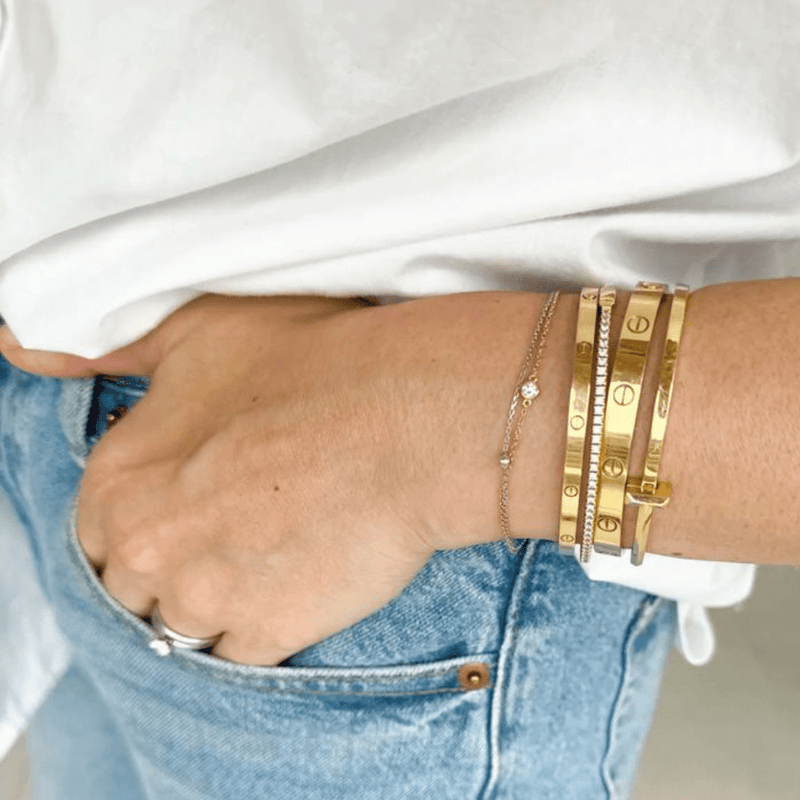 CLASSIC CRYSTAL BANGLE - Ermoleve