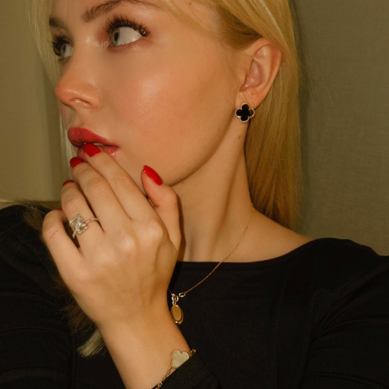 CLOVER CLIP EARRINGS - Ermoleve