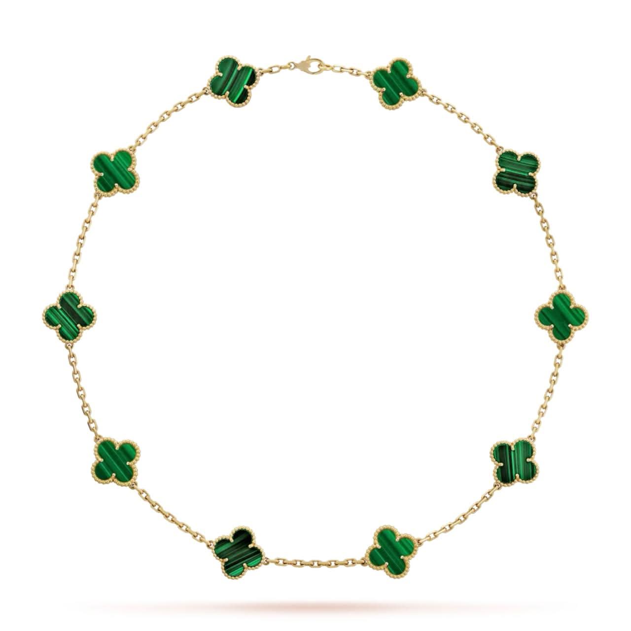 10 Motifs Clover Necklace | Gold Clover Chain Necklace – Ermoleve
