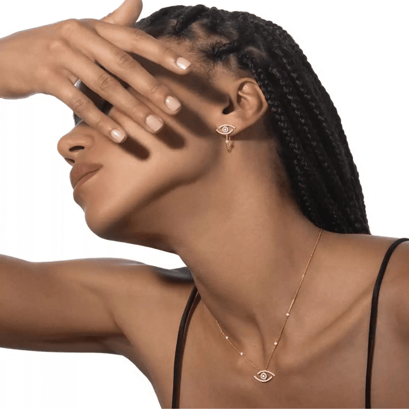 CRYSTAL EVIL EYE NECKLACE - Ermoleve