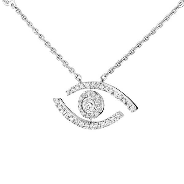 CRYSTAL EVIL EYE NECKLACE - Ermoleve