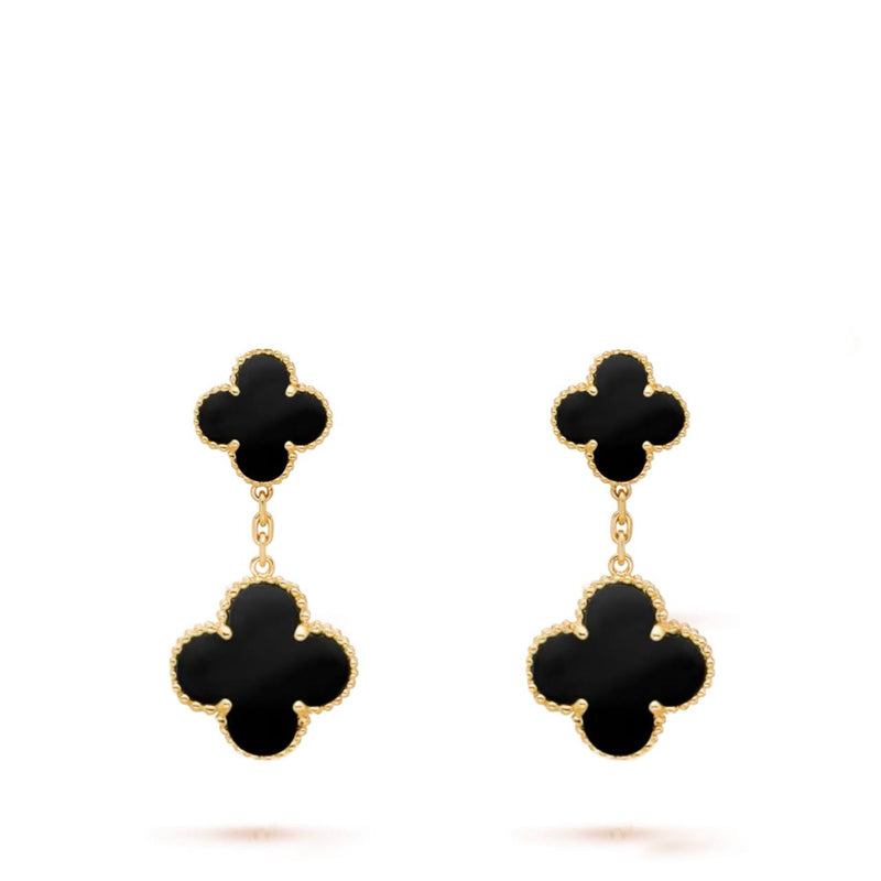 DUO CLOVER EARRINGS - Ermoleve