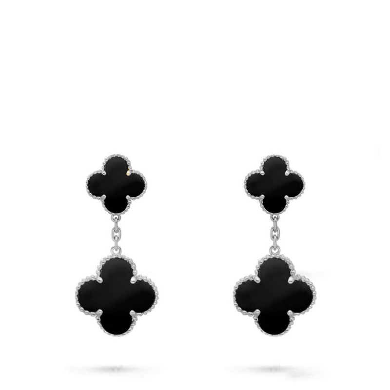 DUO CLOVER EARRINGS - Ermoleve