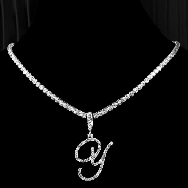 ICY INITIAL NECKLACE - Ermoleve