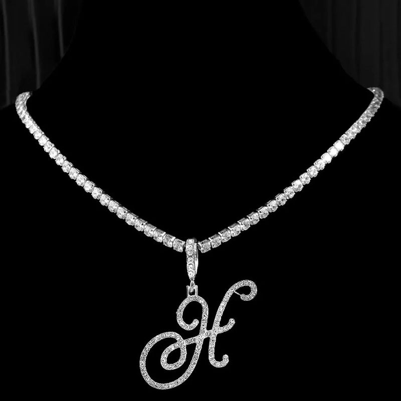 ICY INITIAL NECKLACE - Ermoleve