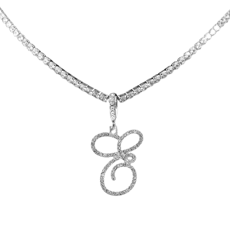 ICY INITIAL NECKLACE - Ermoleve
