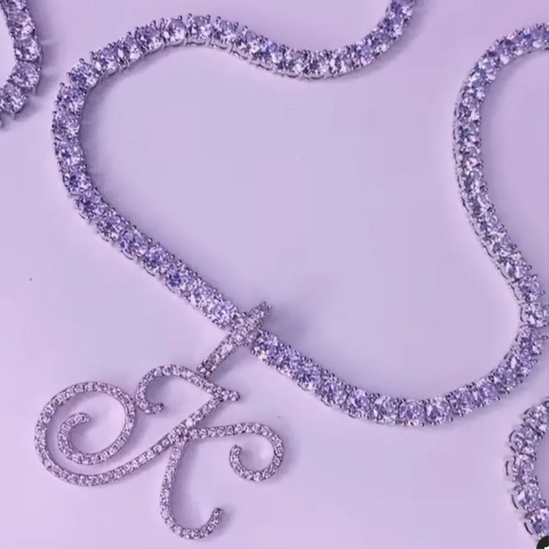 ICY INITIAL NECKLACE - Ermoleve