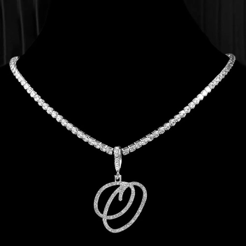 ICY INITIAL NECKLACE - Ermoleve
