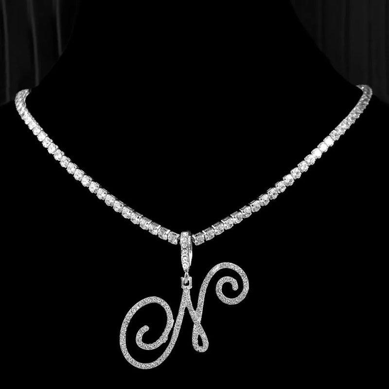 ICY INITIAL NECKLACE - Ermoleve