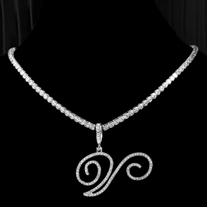 ICY INITIAL NECKLACE - Ermoleve