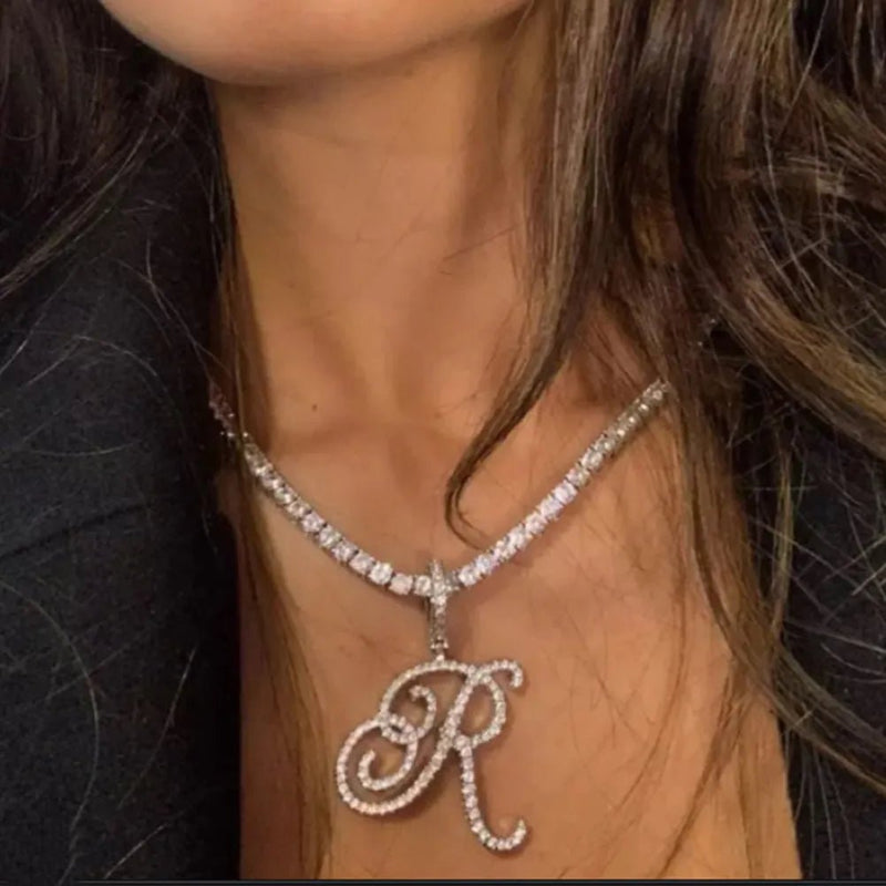 ICY INITIAL NECKLACE - Ermoleve