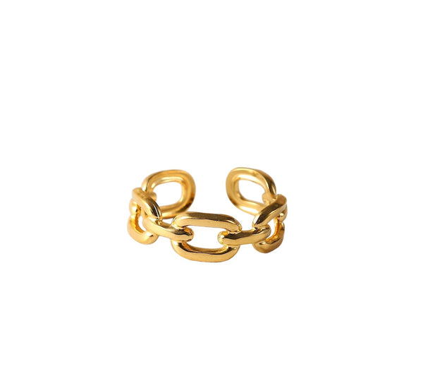 TWISTED CHAIN RING - Ermoleve