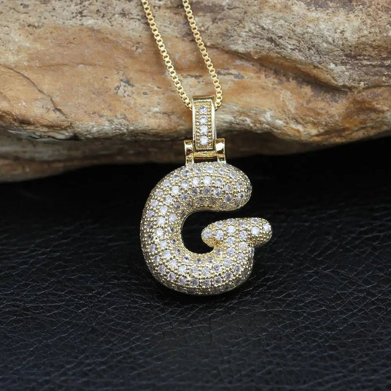 INITIAL BUBBLE NECKLACE - Ermoleve