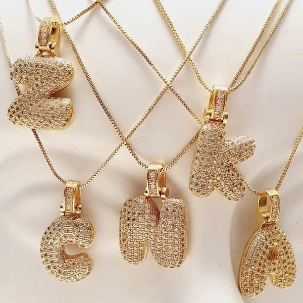 INITIAL BUBBLE NECKLACE - Ermoleve