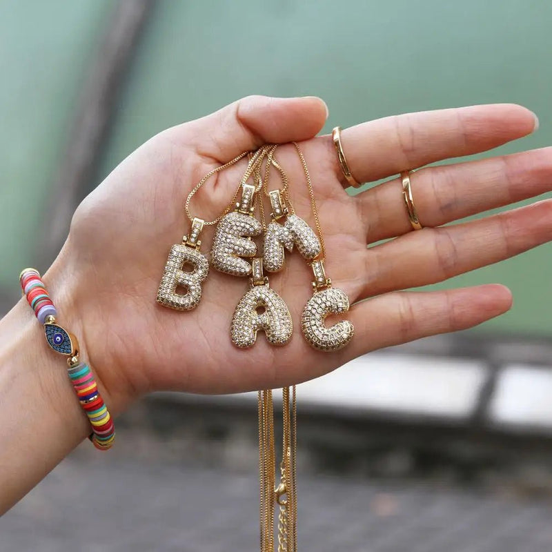 INITIAL BUBBLE NECKLACE - Ermoleve