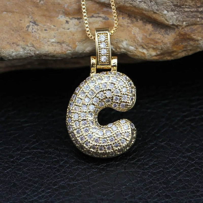 INITIAL BUBBLE NECKLACE - Ermoleve