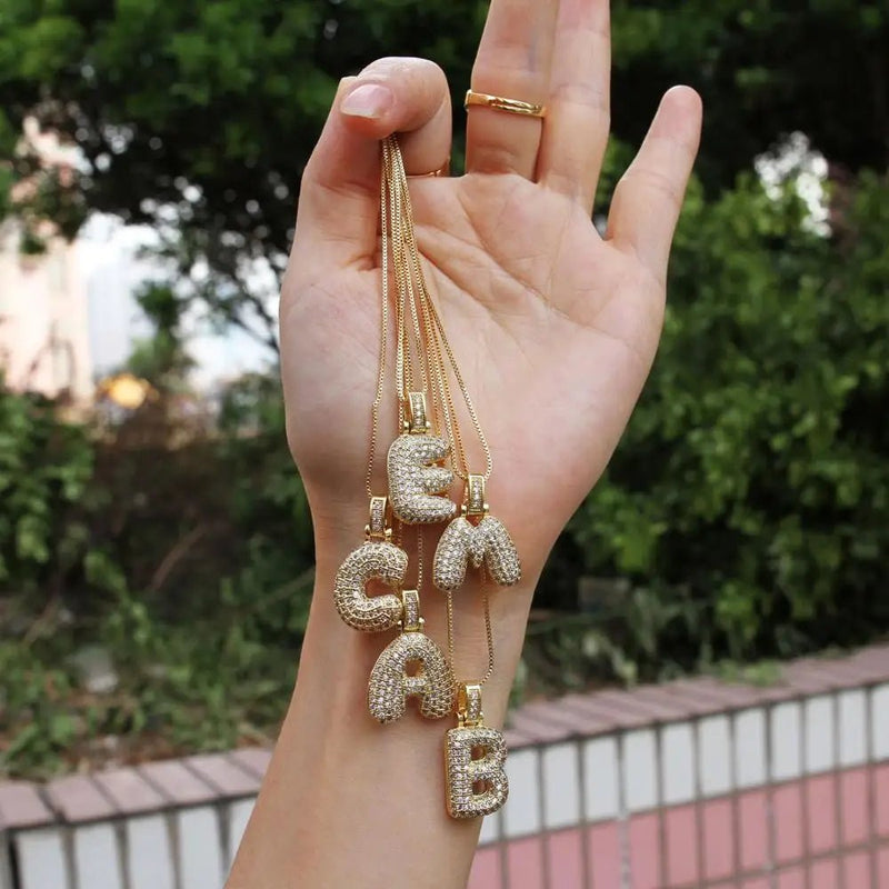 INITIAL BUBBLE NECKLACE - Ermoleve