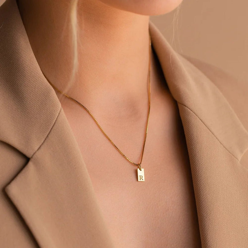 INITIAL PENDANT NECKLACE - Ermoleve