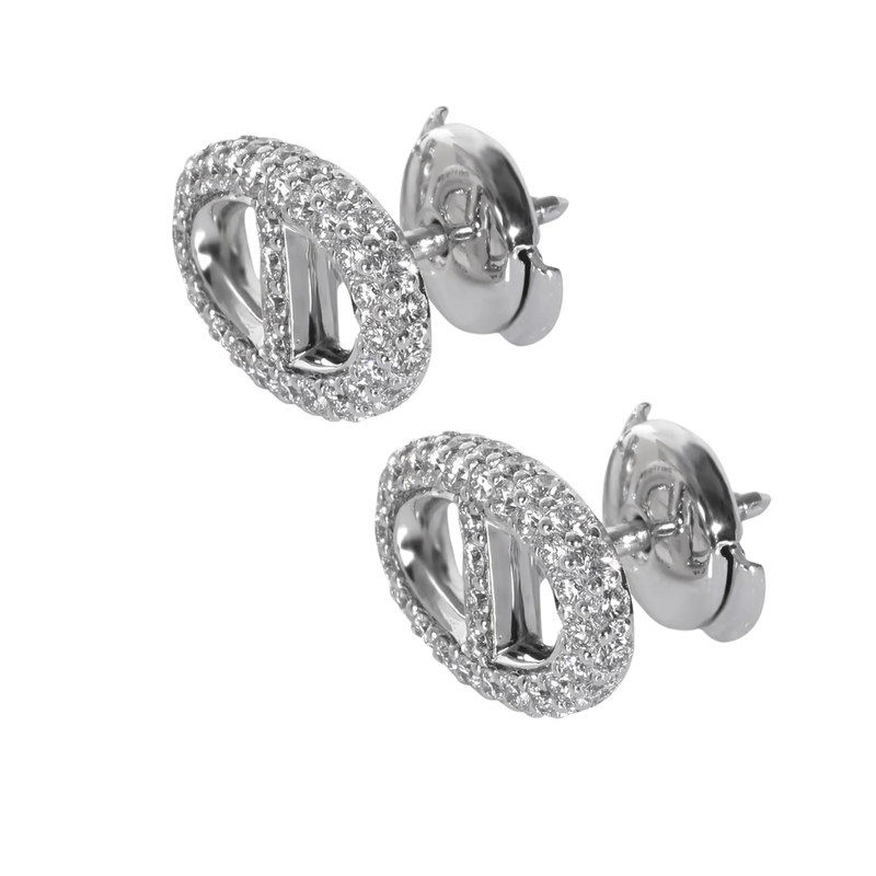 OVAL CRYSTAL EARRINGS - Ermoleve