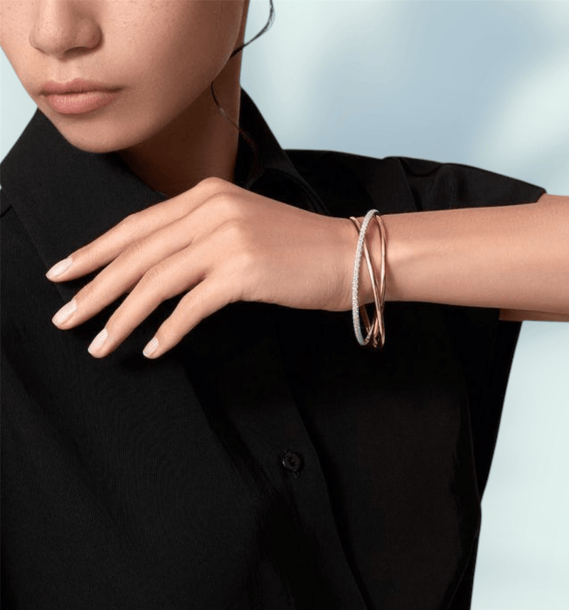 TRIPLE CRYSTAL BANGLE - Ermoleve