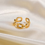 TWISTED CHAIN RING - Ermoleve