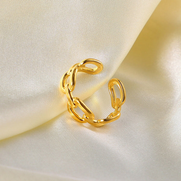 TWISTED CHAIN RING - Ermoleve