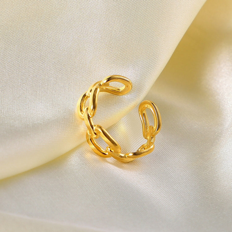 TWISTED CHAIN RING - Ermoleve